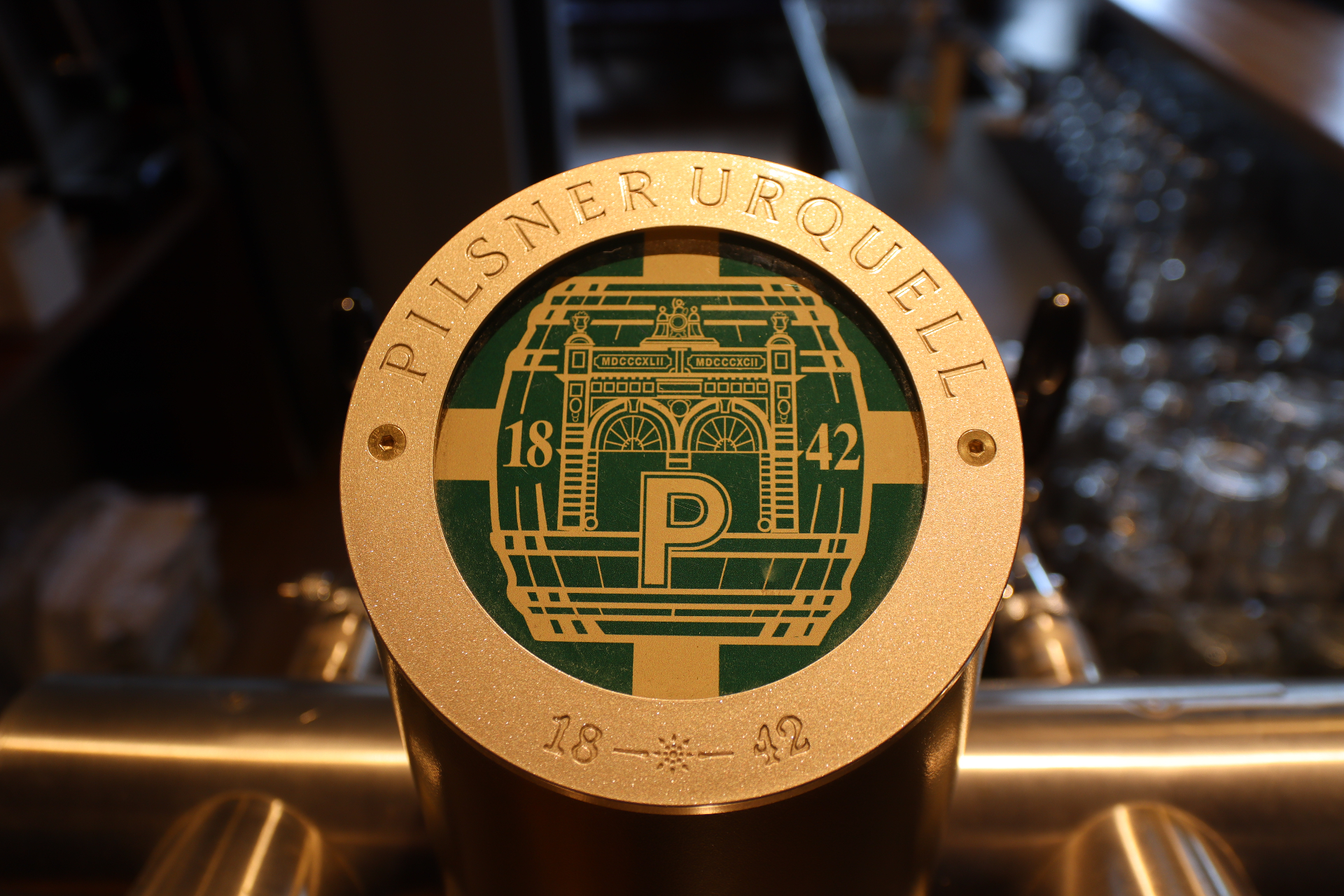 Tankové pivo Gambrinus — detail výčepu